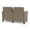 Lesro Siena Lounge Reception 2 Seat Tandem Seating, Walnut, MD Farro Upholstery SN2103 - alternate 3